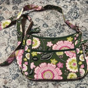 Dark green Vera Bradley crossbody bag